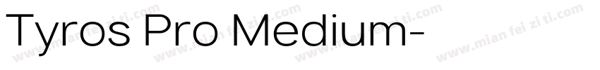Tyros Pro Medium字体转换